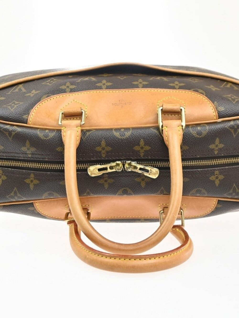 LOUIS VUITTON LV Logo Deauville Hand Bag Monogram Leather Brown M47270 75KC863 - Picture 5 of 16